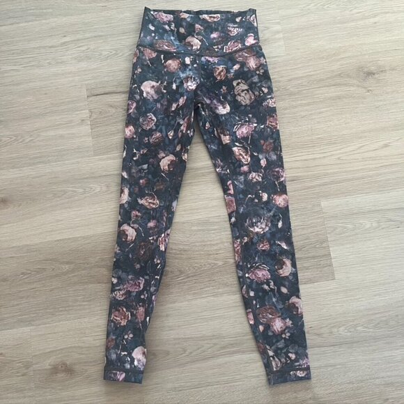 lululemon floral wunder under high rise tight 28" luxtreme Frosted Rose - Picture 2 of 10